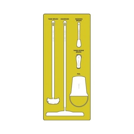 Accuform WET ZONE STOREBOARDS MAXDUTY PSB611YLWT PSB611YLWT